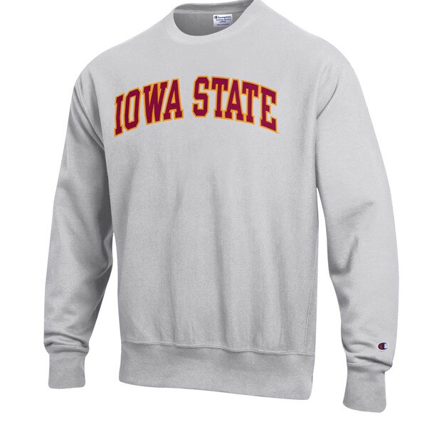 Champion Iowa State Arch Silver Gray Crewneck Sweatshirt